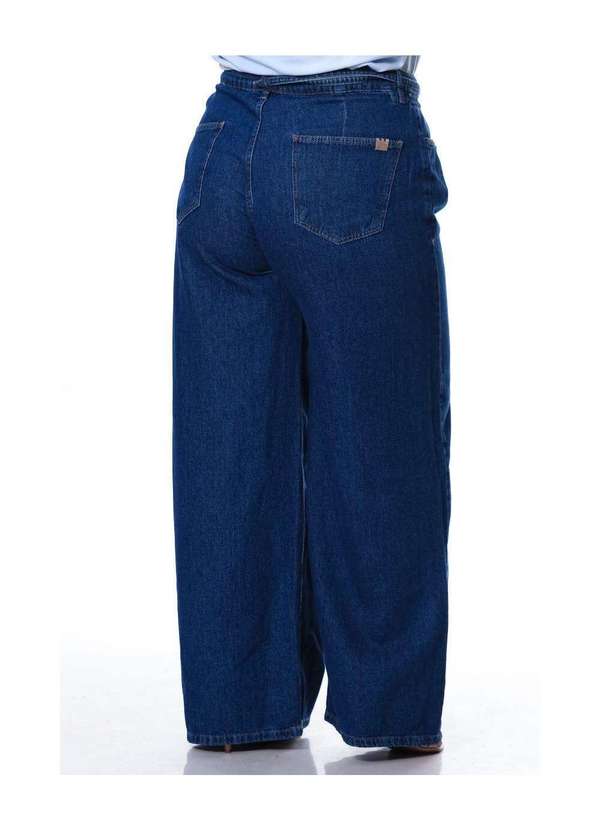 Razon Jeans - Calça Feminina Jeans Plus Pantalona com Cinto Razon Jeans - Jeans 3