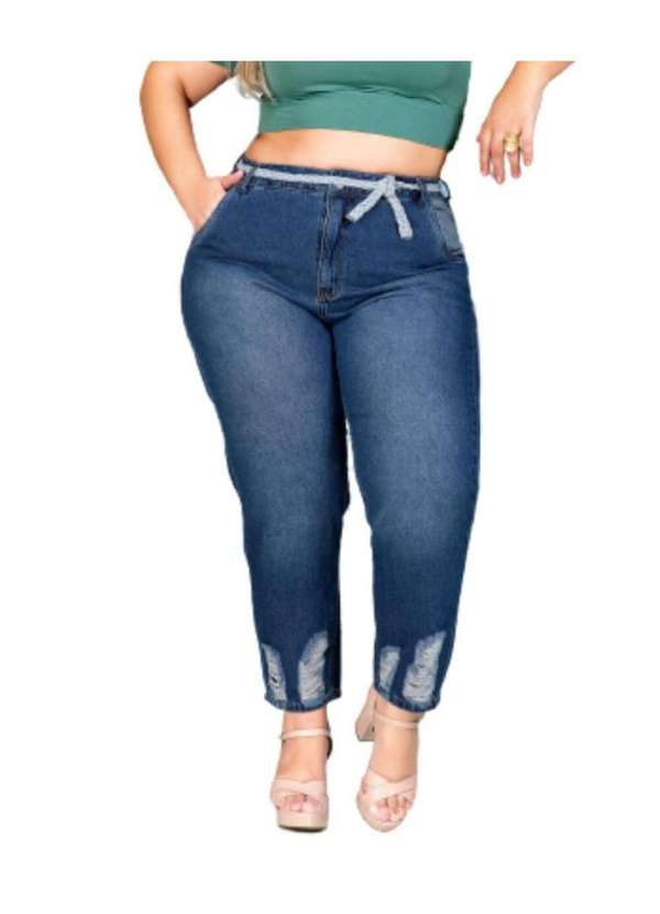 Razon Jeans - Calça Feminina Jeans Premium Plus Mom - Jeans