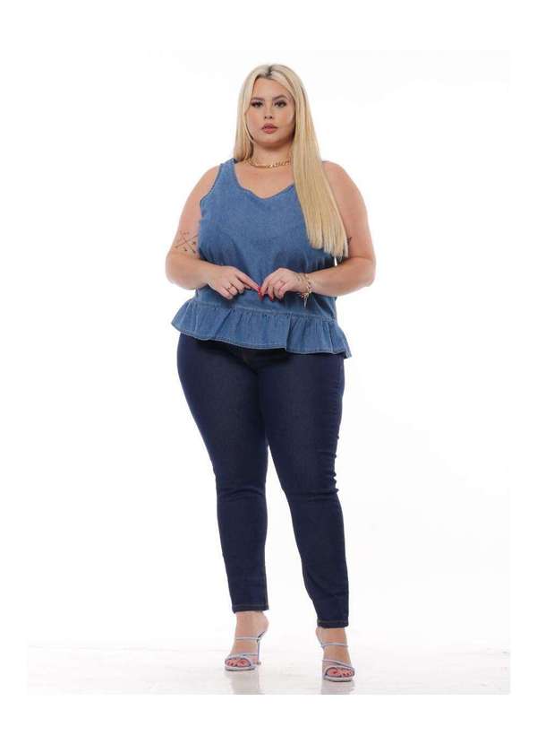 Razon Jeans - Calça Jeans Feminina Jeans Plus Size Skinny - Unica