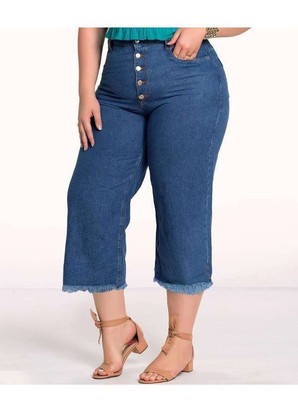 Razon Jeans - Calça Jeans Feminina Plus Size Barra Desfiada Razon Jeans - Jeans 2