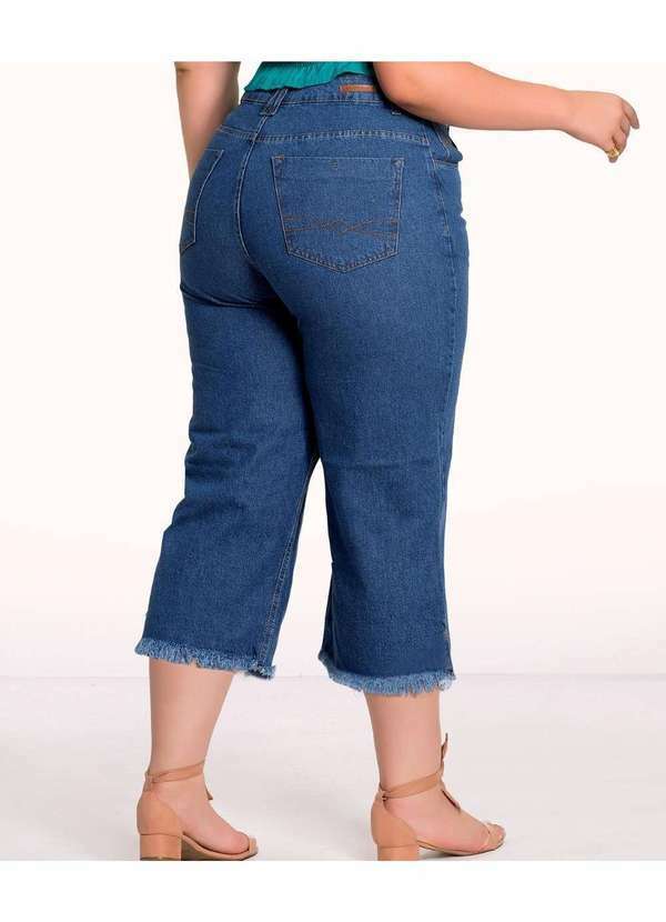 Razon Jeans - Calça Jeans Feminina Plus Size Barra Desfiada Razon Jeans - Jeans 4