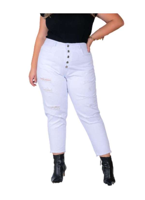 Razon Jeans - Cigarrete Feminina Jeans Plus Mom - Unica 5