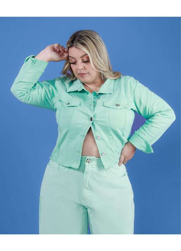 Razon Jeans - Jaqueta Feminina Sarja Plus Razon Jeans - Jade 2