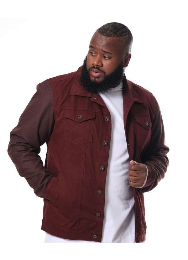 Razon Jeans - Jaqueta Masculina Sarja Plus Vinho Razon Jeans - Vinho