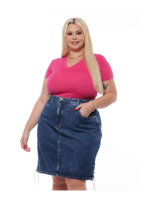 Razon Jeans - Saia Jeans Plus Size Secretaria Razon Jeans - Jeans 2