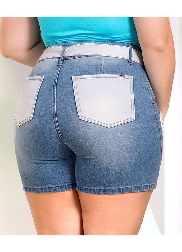 Razon Jeans - Short Jeans Plus Clochard Patchwork L2/2 Razon Jeans - Bicolor 4