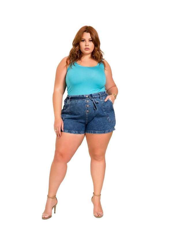 Razon Jeans - Shorts Feminino Jeans Plus Clochard Razon Jeans - Jeans