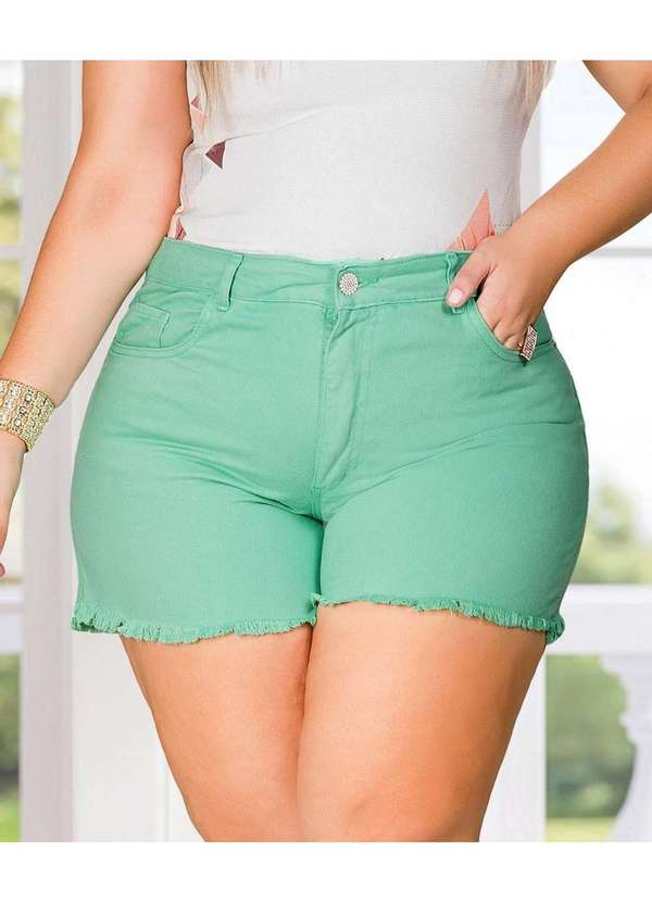 Razon Jeans - Shorts Feminino Sarja Plus Razon Jeans - Verde 2