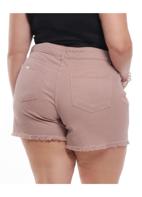 Razon Jeans - Shorts Feminino Sarja Plus Razon Jeans - Rosa 4