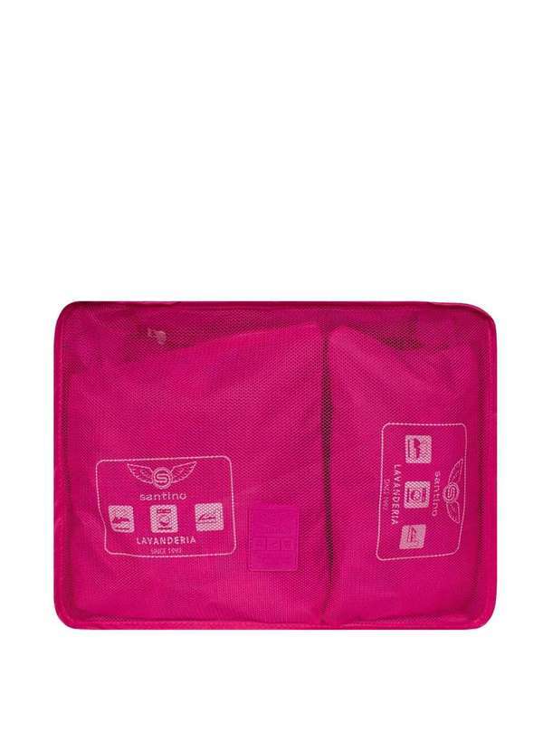 Santino - Organizador de Mala de Viagem Kit 6 Pecas Rosa