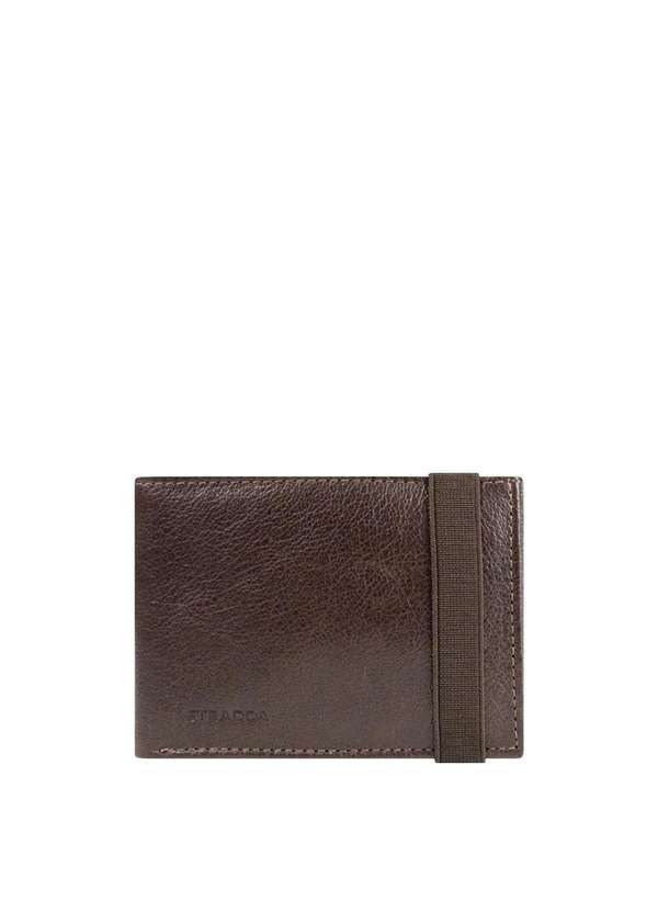 Stradda - Carteira Couro Masculina Napoli Elasticro Ii Marrom