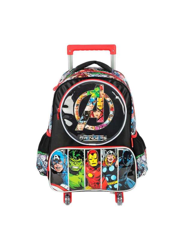 Up4you - Mochila de Rodinha Infantil Avengers Led Preto