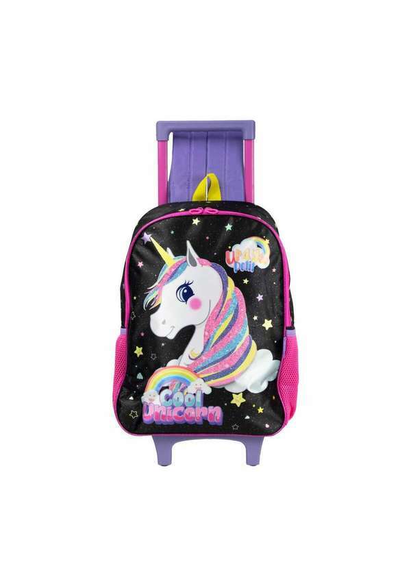Up4you - Mochila de Rodinha Infantil Unicornio Preto