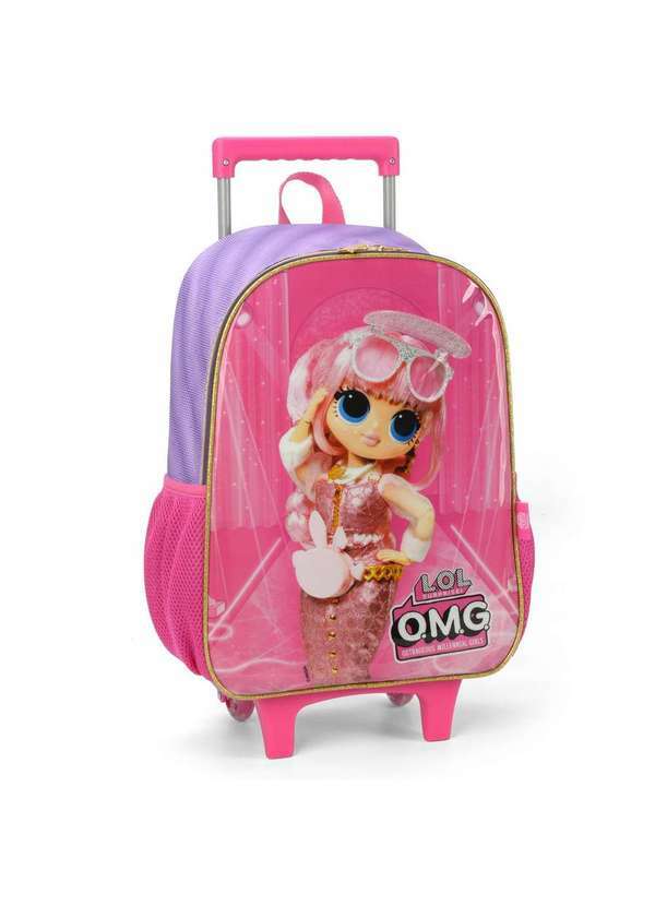 Up4you - Mochila de Rodinha Lol Infantil Rosa