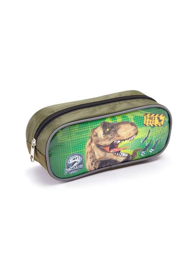 Seanite - Estojo T-Rex Zone Infantil Verde