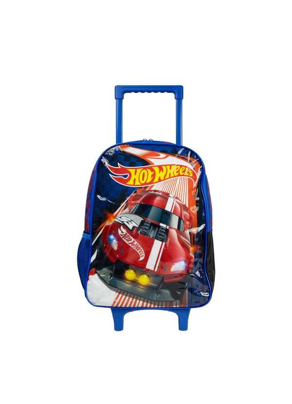 Up4you - Mochila de Rodinha Infantil Hot Wheels Azul