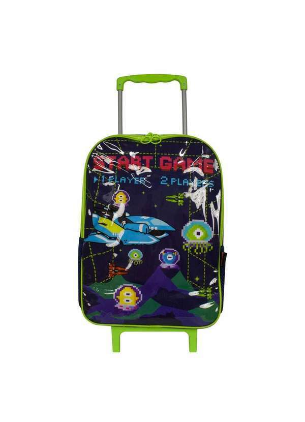 Luxcel - Mochila de Rodinha Start Game Infantil Azul