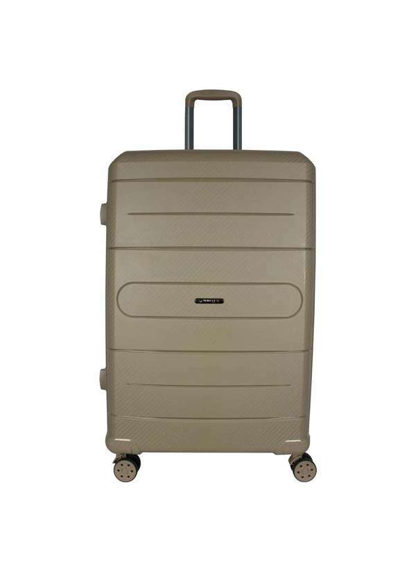 Le Postiche - Mala Grande 32kg Rigida Rodas Giro 360 Berlim Black Bege