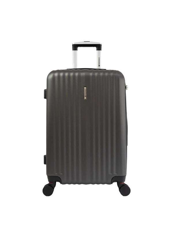 Stradda - Mala Grande 32kg Rigida Rodas Giro 360 Hamburgo Stradda Cinza