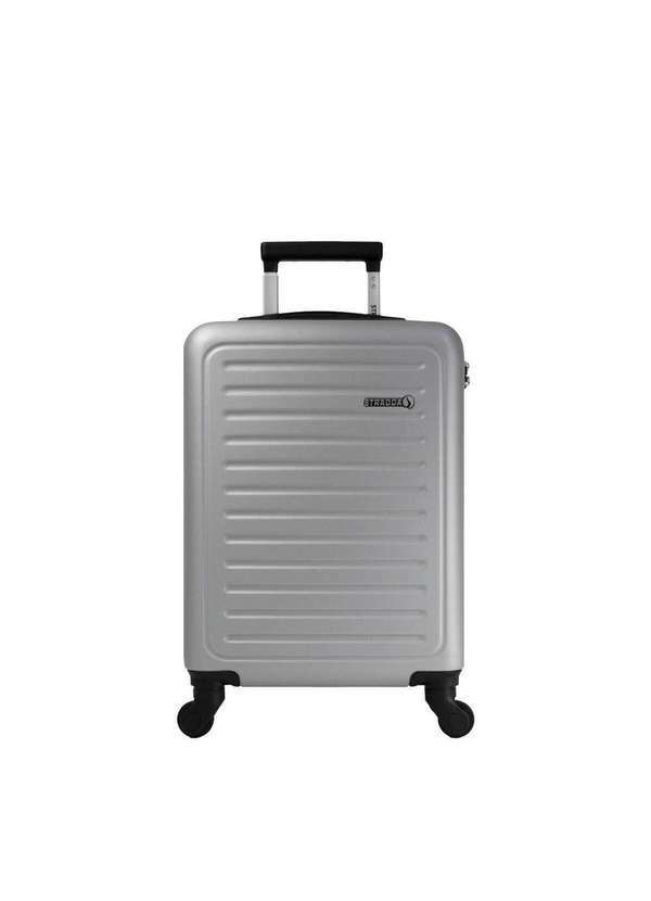 Stradda - Mala Pequena de Bordo 8kg Rigida Giro 360 Maui Stradda Prata