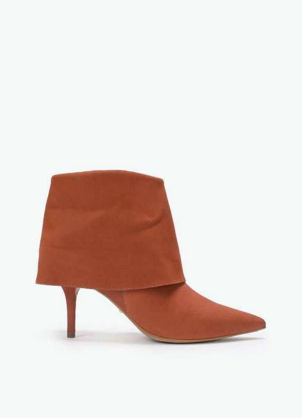 Lança Perfume - Bota Ankle Boot Couro A0049