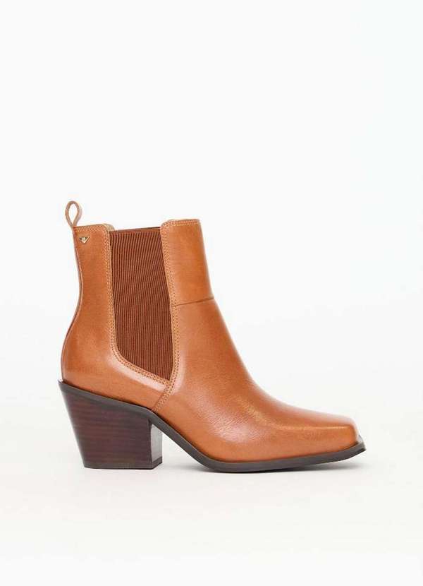 Lança Perfume - Bota Chelsea Couro com Bico Quadrado A1933 1