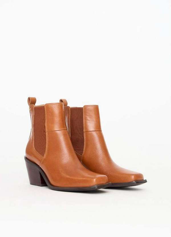 Lança Perfume - Bota Chelsea Couro com Bico Quadrado A1933 4