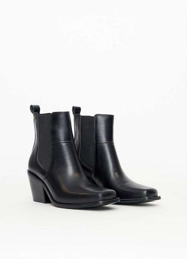 Lança Perfume - Bota Chelsea Couro com Bico Quadrado A0003 2