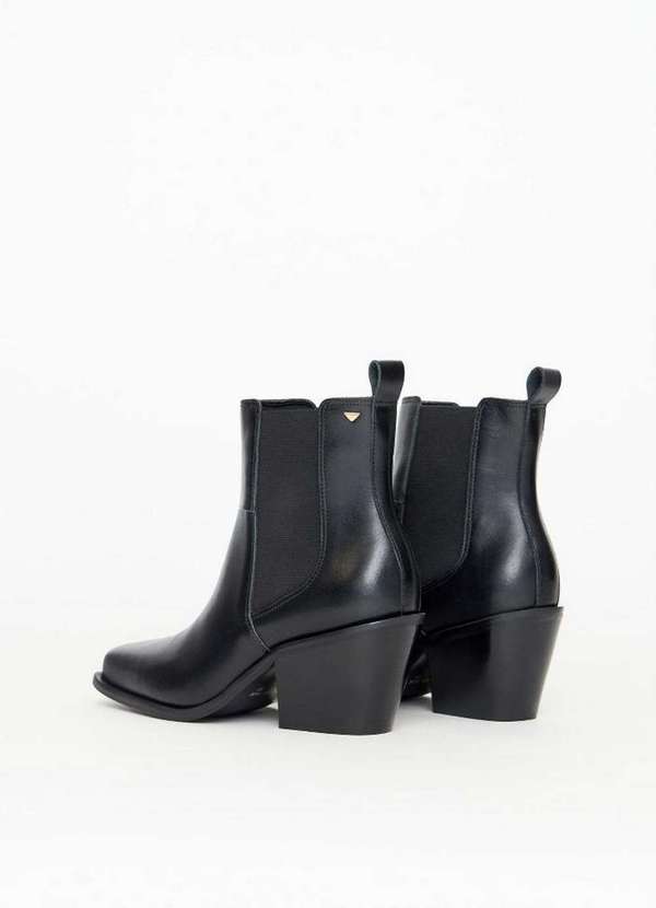 Lança Perfume - Bota Chelsea Couro com Bico Quadrado A0003 4