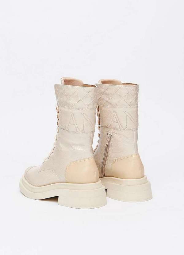 Lança Perfume - Coturno Couro Cano Alongado A1038 3