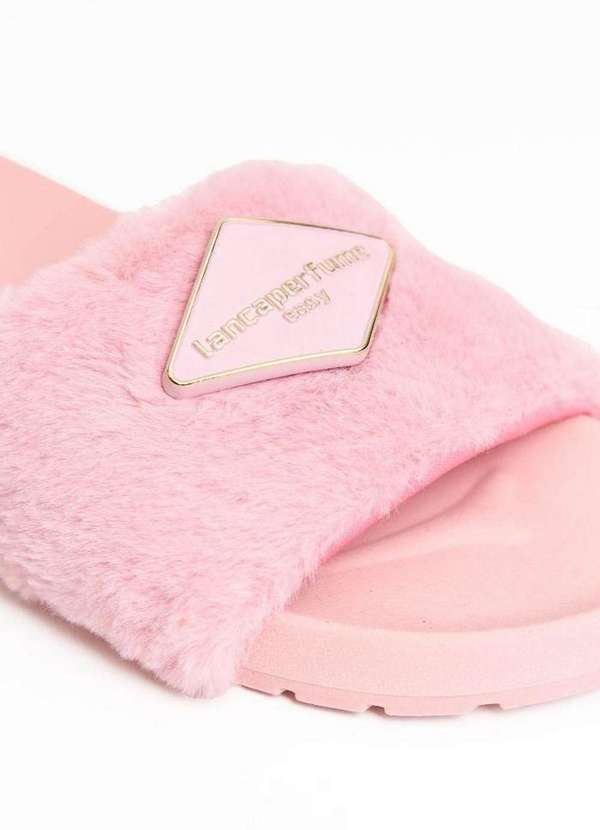 Lança Perfume Easy - Chinelo Slide com Pelo e Metal A2347 3