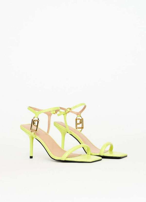 Lança Perfume - Sandália Couro Croco Logo Lateral A2621 2