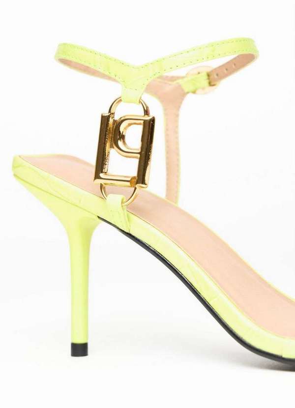 Lança Perfume - Sandália Couro Croco Logo Lateral A2621 3