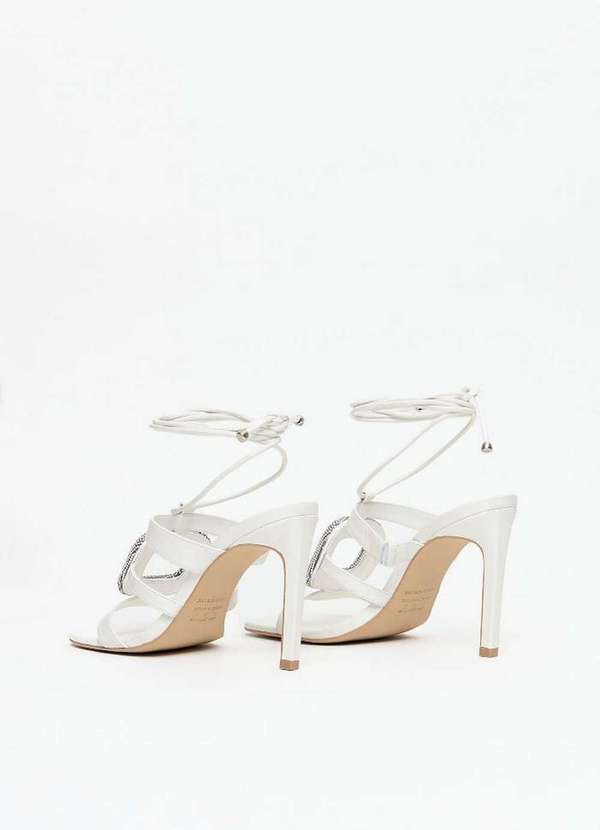 Lança Perfume - Sandália Couro Enfeite Brilhos A0002 4