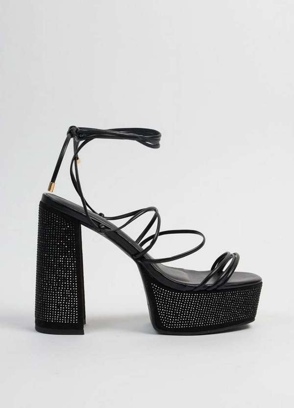 Lança Perfume - Sandália Meia Pata com Hot Fix 00003 5