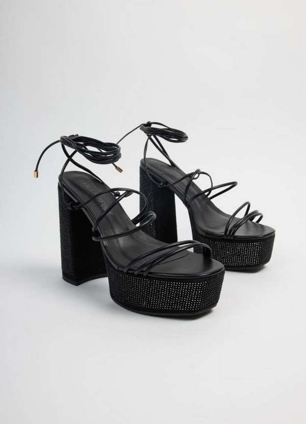 Lança Perfume - Sandália Meia Pata com Hot Fix 00003 6