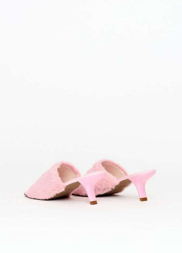 Lança Perfume Easy - Sandália Mule com Pelo e Metal A2347 4