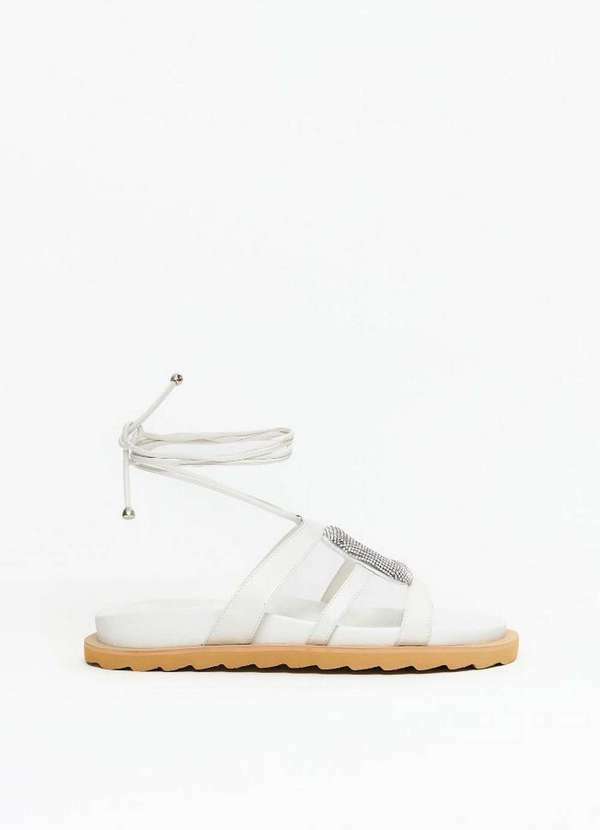 Lança Perfume - Sandália Papete Couro Brilho A0002