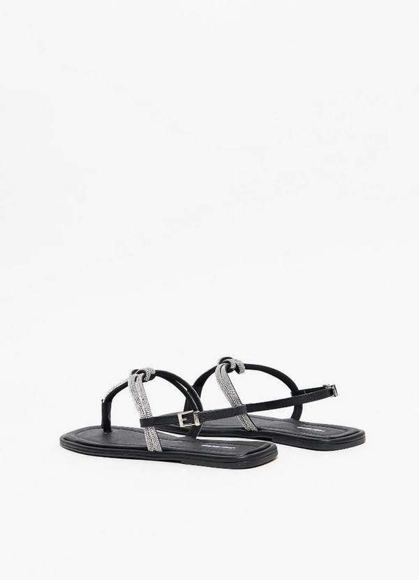 Lança Perfume - Sandália Rasteira com Brilhos A0003 3