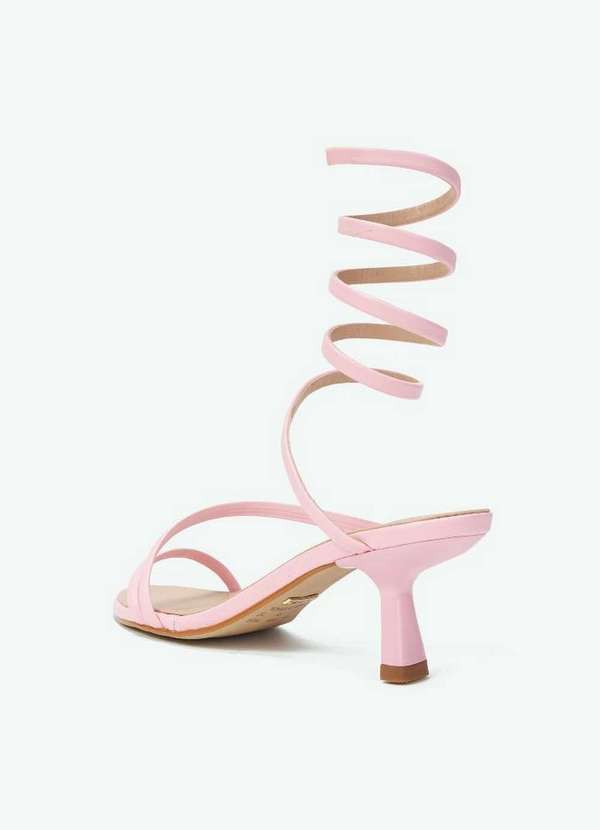 Lança Perfume - Sandália Salto Médio Espiral A0205 2