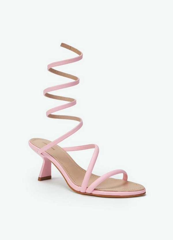 Lança Perfume - Sandália Salto Médio Espiral A0205 3