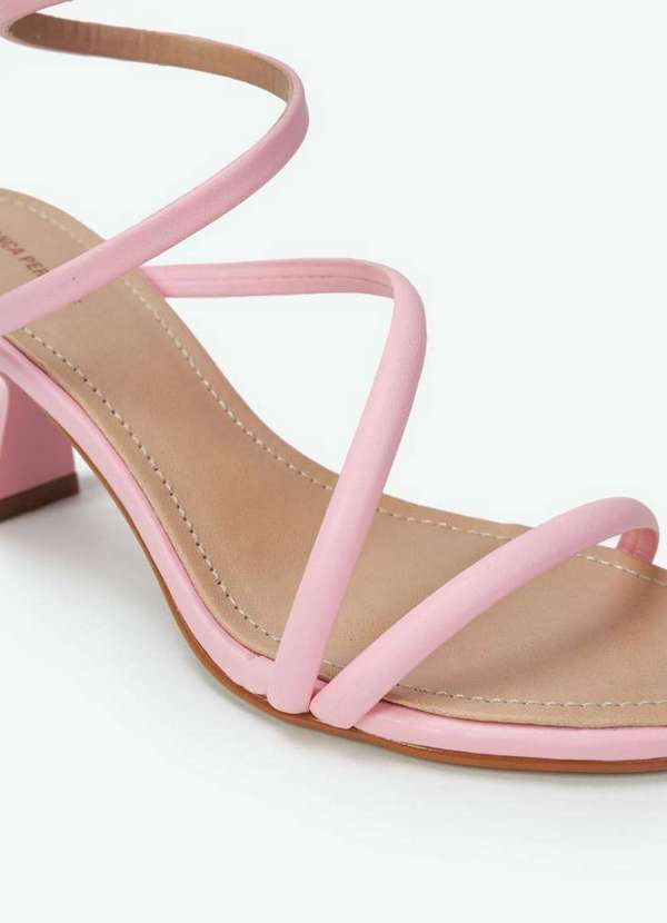 Lança Perfume - Sandália Salto Médio Espiral A0205 4