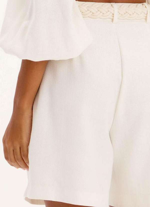 Lança Perfume - Bermuda Alongada com Cinto e Cintura Alta A0001 4