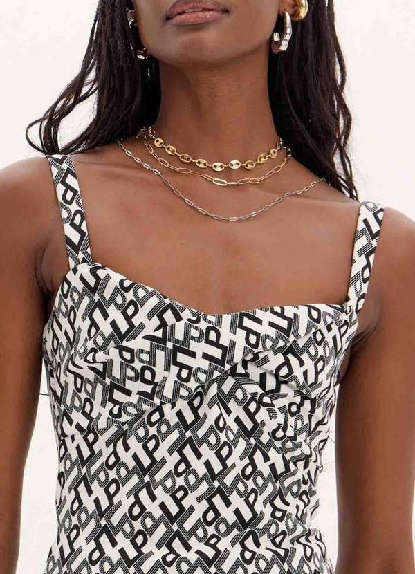 Lança Perfume Easy - Blusa Alças Torção Logomania A1866 2