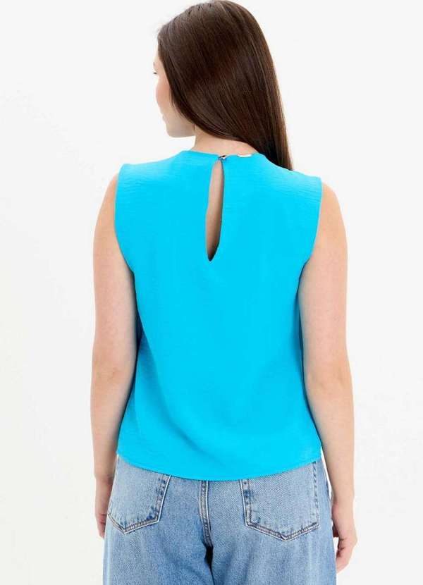 Lança Perfume - Blusa Ampla Drapeada com Gola Redonda A0881 4