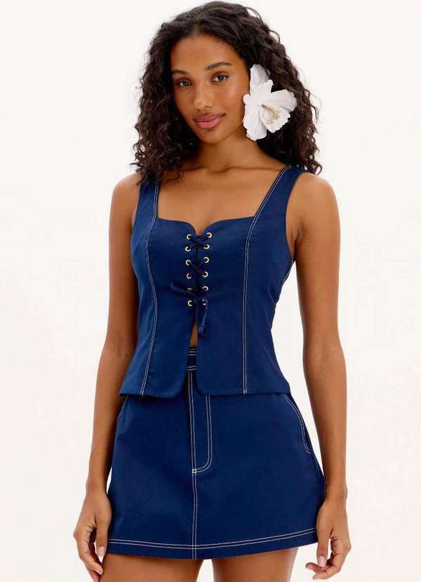 Lança Perfume - Blusa Corset com Amarração A2025