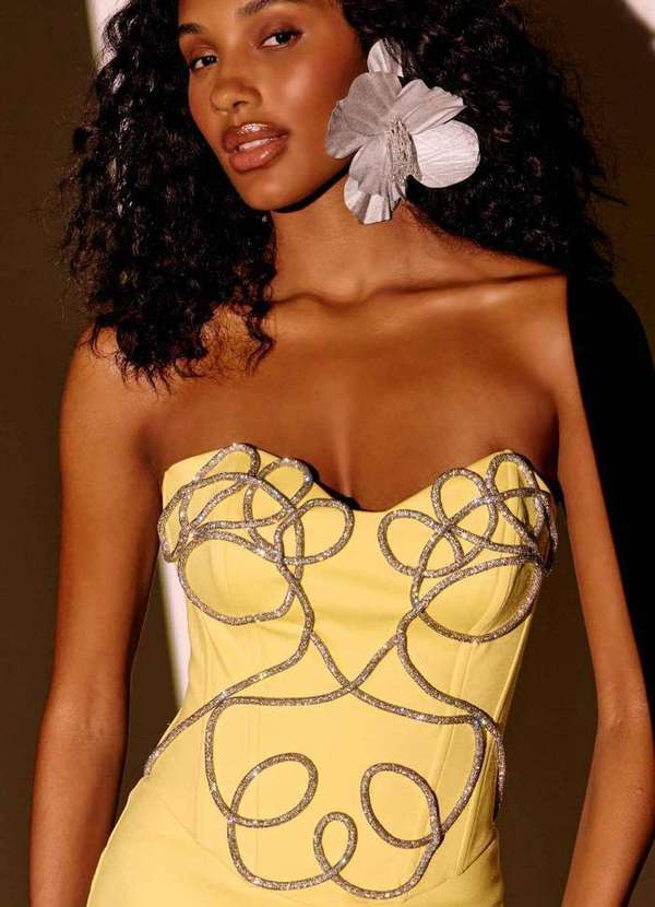 Lança Perfume - Blusa Corset com Aplicação Frontal A2087 2