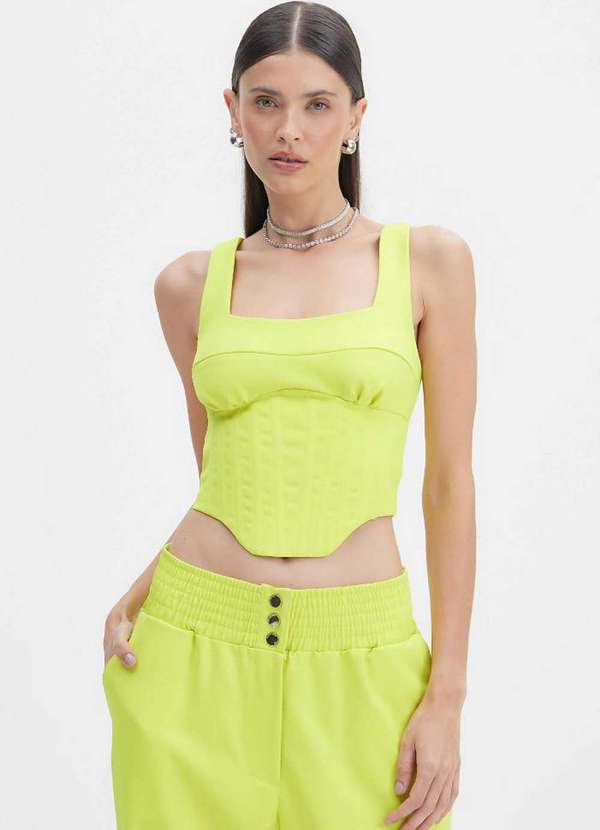 Lança Perfume - Blusa Corset com Barbatanas A0019