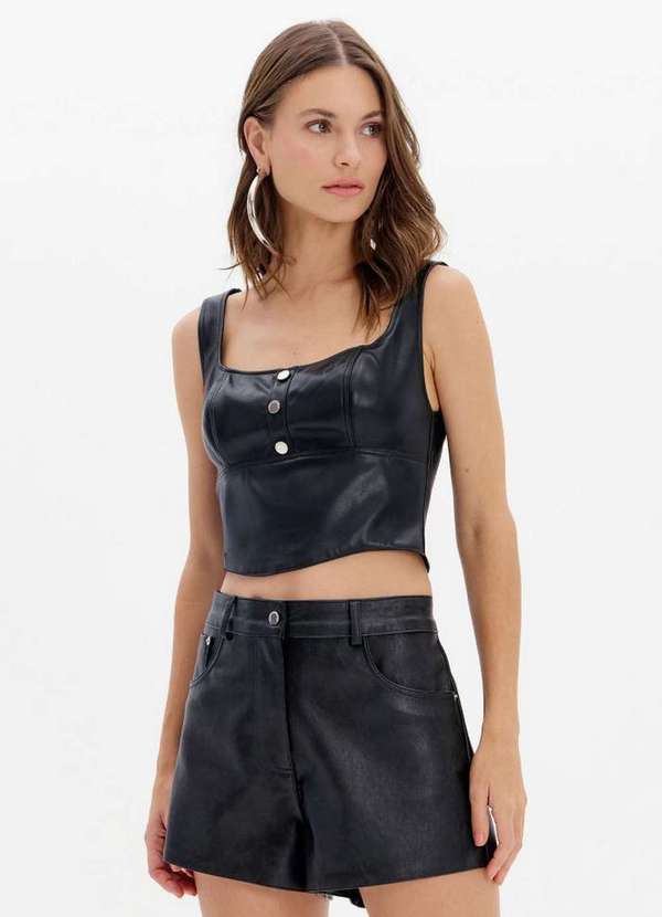 Lança Perfume Easy - Blusa Corset Cropped de Alças com Zíper A0003 1