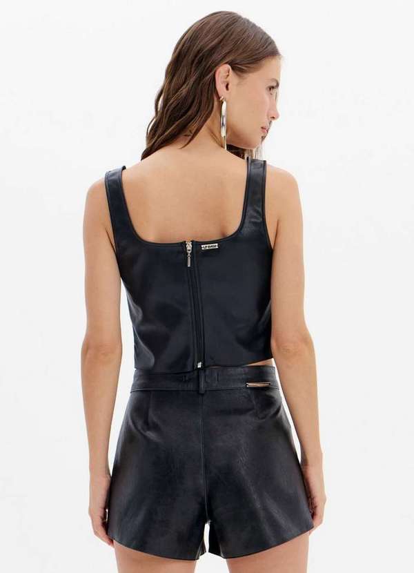 Lança Perfume Easy - Blusa Corset Cropped de Alças com Zíper A0003 3